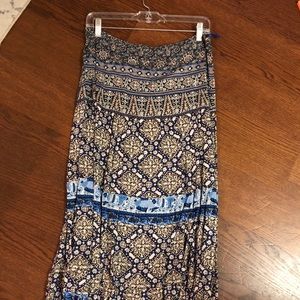 Aqua maxi skirt